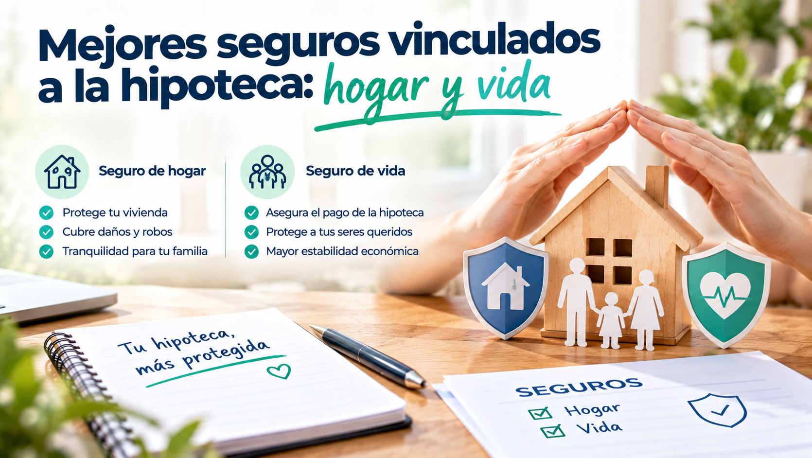 Mejores seguros vinculados a la hipoteca: hogar y vida
