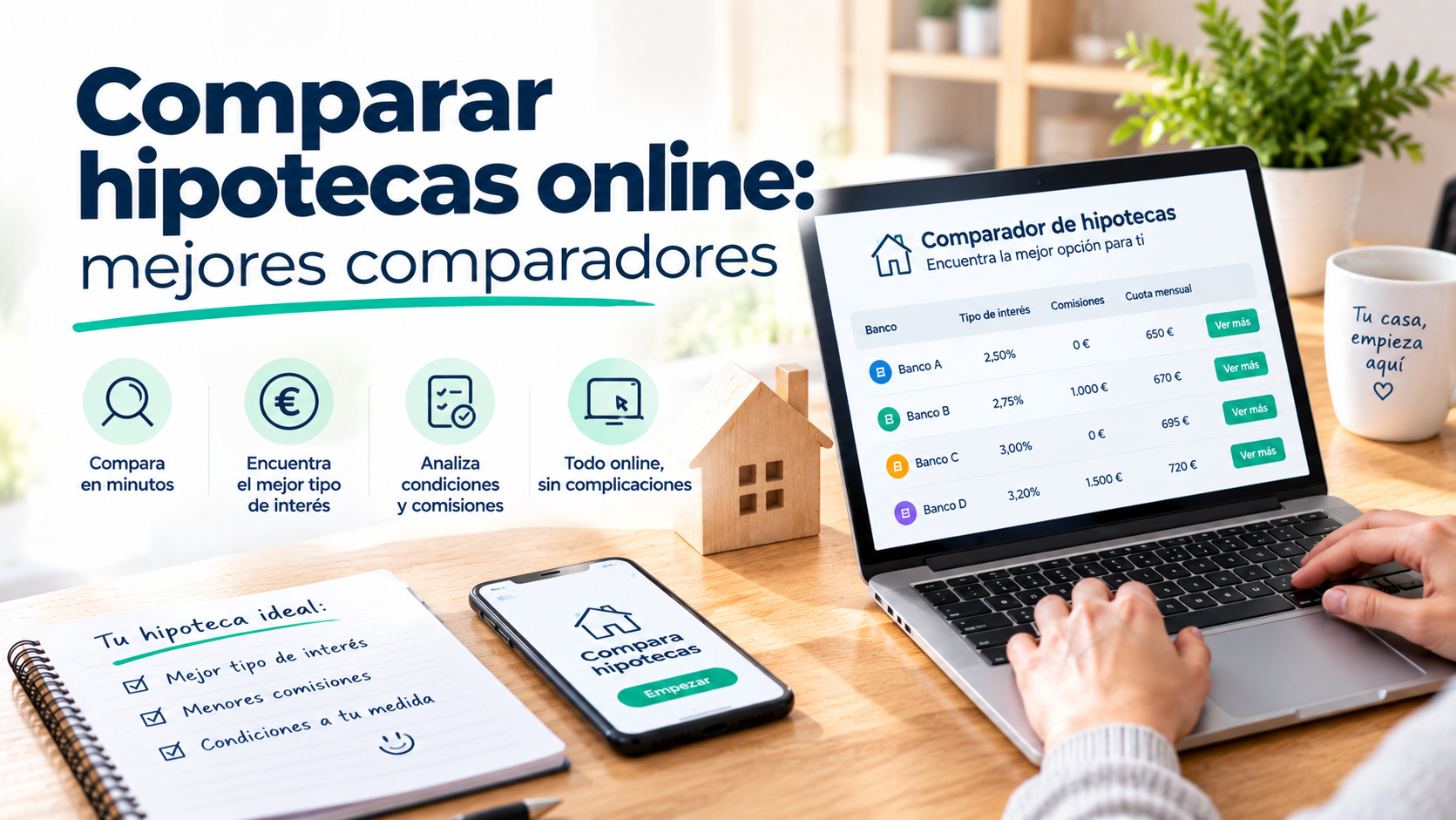 Comparar hipotecas online: mejores comparadores